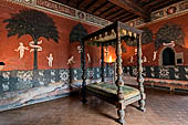 Castiglione Olona -  Palazzo Branda Castiglioni. Decorazione della camera del cardinale (autore ignoto 1423)